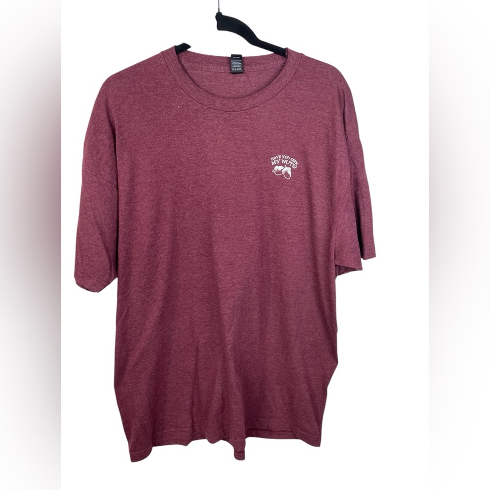 Have You Seen My Nuts Funny Squirrel Maroon T-Shirt XXL Men’s Tultex Collections - Picture 2 of 5